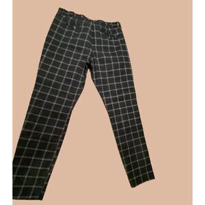 Gap Women's Slim Fit Checked Pants - Size 8